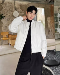 Jungkook Ivory Chic Bomber Jacket