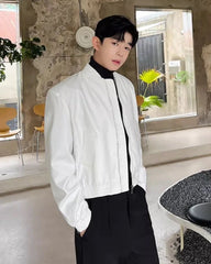 Jungkook Ivory Chic Bomber Jacket