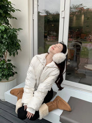 Jisoo Corset Puffer Jacket