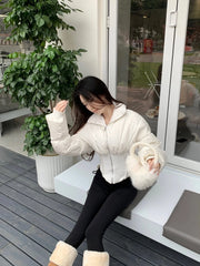 Jisoo Corset Puffer Jacket