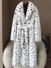 Giselle Dalmatian Pattern Long Coat