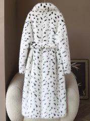Giselle Dalmatian Pattern Long Coat