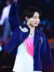 Jungkook White Gradient Circle Print Tee