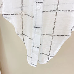 Hyunjin Grid Text Shirt