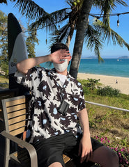 Taehyung Ivory Large Floral Shirt