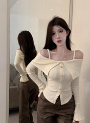 Liz Off-Shoulder Knit Top