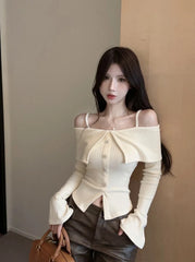 Liz Off-Shoulder Knit Top