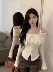 Liz Off-Shoulder Knit Top