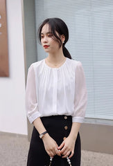 Beomgyu Chiffon Blouse
