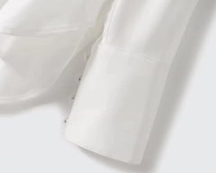 Sunghoon Ivory Pleated Collar Blouse