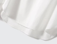 Sunghoon Ivory Pleated Collar Blouse