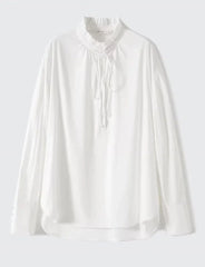 Sunghoon Ivory Pleated Collar Blouse