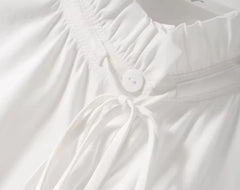 Sunghoon Ivory Pleated Collar Blouse