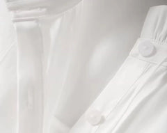 Sunghoon Ivory Pleated Collar Blouse