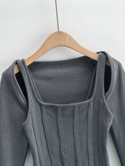 Winter Tank Cardigan Set