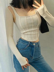 Winter Tank Cardigan Set