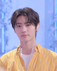 Sunghoon Lemon Striped Oversized Shirt