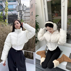 Jisoo Corset Puffer Jacket