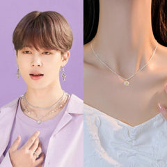 Jimin Silver Daisy Chain Necklace