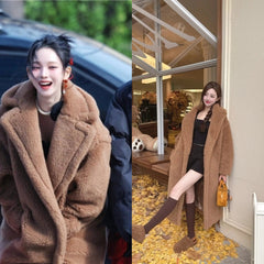 Karina Brown Plush Winter Coat