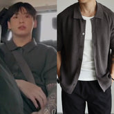 Jungkook Ash Short-Sleeve Knit Shirt