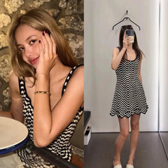 Lisa Textured Knit Mini Dress