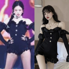 Jennie Ruffled Mini Jumpsuit