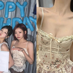 Julie Floral Lace Corset Top