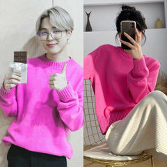 Jimin Blush Basic Sweater
