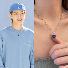 Taehyung Color-Changing Heart Necklace