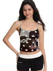 Pharita Dalmatian Print Cami Top