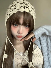 Sakura Crochet Flower Hat
