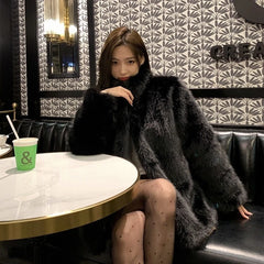 Chaewon Fur Coat