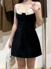 Liz Corduroy Origami Mini Dress