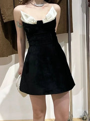 Liz Corduroy Origami Mini Dress