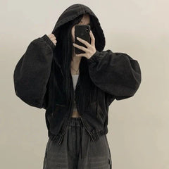 Eunchae Denim Hooded Jacket