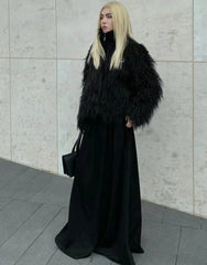 Jin Black Faux Fur Jacket