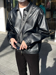 Jeongin Faux Leather Jacket