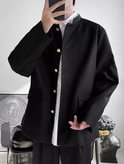 Sunghoon Noir Mandarin Blazer Jacket