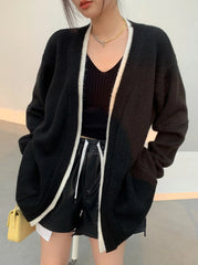 Ni-Ki Noir Open Knit Cardigan