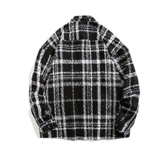 Jimin Black Plaid Tweed Jacket