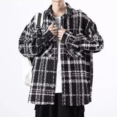 Jimin Black Plaid Tweed Jacket