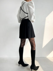 Moka Preppy Pleated A-Line Dress