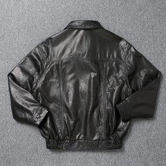 Taehyung Vintage Leather Jacket