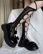Asa Wide Fishnet Lace Stockings