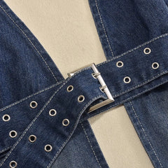 Yunjin Denim Halter Vest