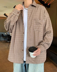 Jin Mocha Checkered Shirt