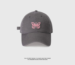Ruka Butterfly Embroidered Baseball Cap