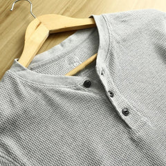Jimin Ash Half-Button Tee