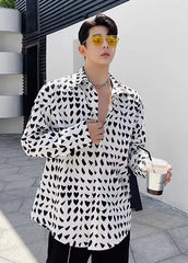 Jay White Heart Pattern Shirt